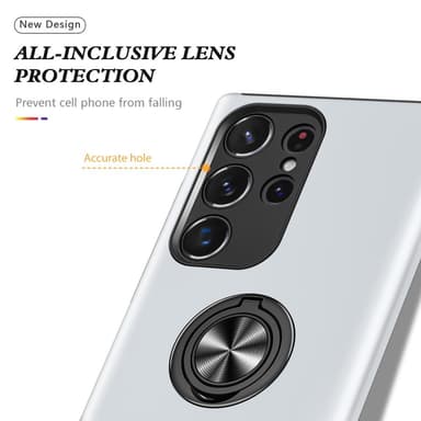 Til Samsung Galaxy S25 Ultra Hybrid Deksel Med Fingerring