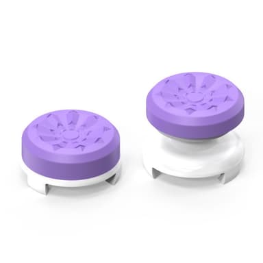 2 stk Tommelgrep Fingergrep for Sony PlayStation 5 / 4 8BitDo Joystick Silikon - Lilla