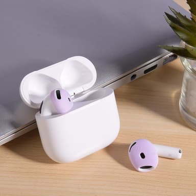 For AirPods 4 ørepropper Sklisikkert silikonetui Ørepropper Ørepropper - Rosa