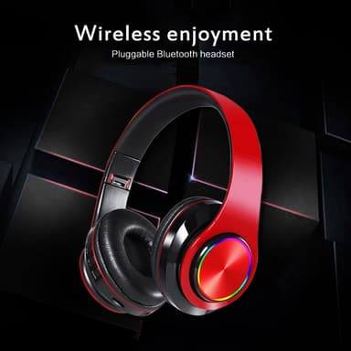Hifi Trådløs On-Ear Hodesett Bluetooth Hodetelefoner - Svart+blått