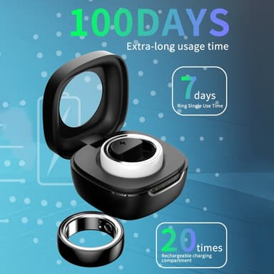 Multifunksjonell Smart Ring Health Tracker Søvnpuls Blodoksygenovervåking 16 #