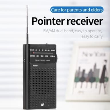 Fullkanals tobåndsradio FM/AM bærbar radio, batteridrevet