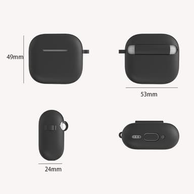 For AirPods 4 5 stk Tilbehør Veske Oppbevaringsboks Halsstropp Hodetelefonholder Nøkkelring