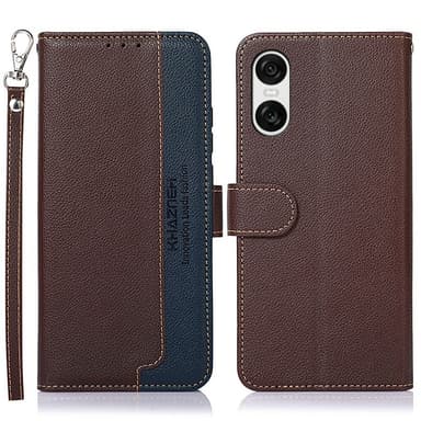 KHAZNEH Sony Xperia 10 VI Lommebok-deksel Brun/Blå