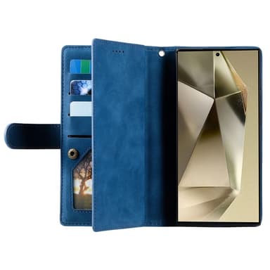 Til Samsung Galaxy S25 Ultra 5G Deksel med Glidelås og 9 Kortspor