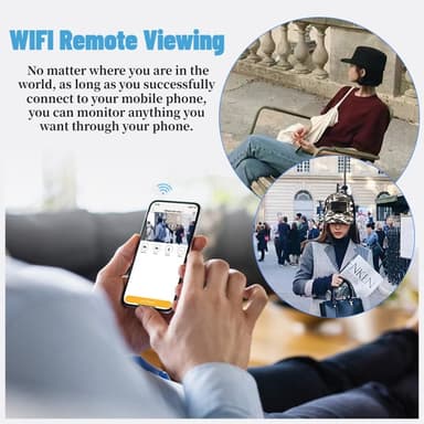 Cap HD 1080P Loop-opptak Fjernvisning Baby Nanny overvåking WiFi-kamera