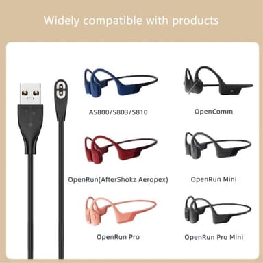 Lader for Shokz OpenComm AS800 AS810 AS700 AS660 S661 Benledning