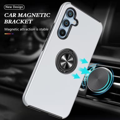 Samsung Galaxy S25 / S24 Hybrid Deksel Med Fingerring
