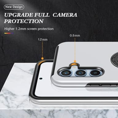 Samsung Galaxy S25 / S24 Hybrid Deksel Med Fingerring