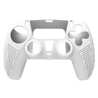 HONSON Beskyttelsesdeksel til Sony Playstation 5 Anti-Slip Silikon Huddeksel - Hvit