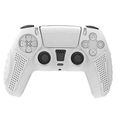 HONSON Beskyttelsesdeksel til Sony Playstation 5 Anti-Slip Silikon Huddeksel - Hvit