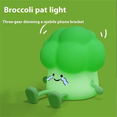 Brokkoli Design Kreativt silikonkranlys Nattlys for hjemmet