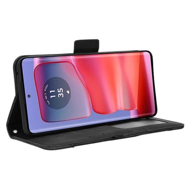 Til Motorola Edge 50/Edge 50 Pro Lommebok-deksel - Svart
