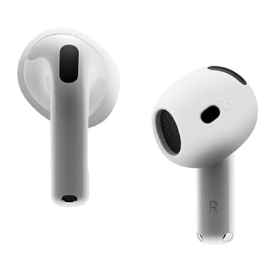 For AirPods 4 ørepropper Sklisikkert silikonetui Ørepropper Ørepropper - Hvit