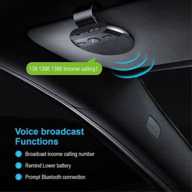 SP11 for bil Bluetooth V5.0 høyttaler Håndfri samtale Bilsett Musikkspiller