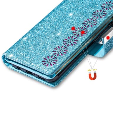 For Samsung Galaxy S25+ Etui Stjernehimmel Gravert Lommebokdeksel