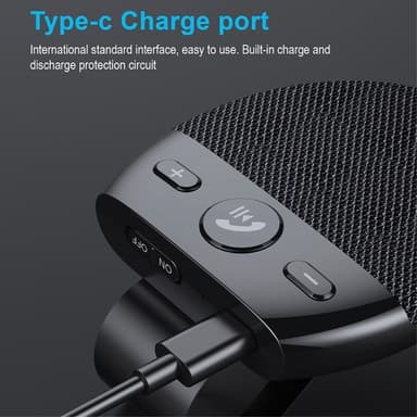 SP11 for bil Bluetooth V5.0 høyttaler Håndfri samtale Bilsett Musikkspiller