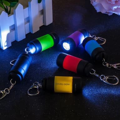IPX4 Vanntett Mini Oppladbar LED 25 Lumen lommelykt