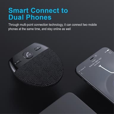 SP11 for bil Bluetooth V5.0 høyttaler Håndfri samtale Bilsett Musikkspiller