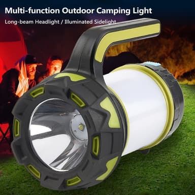 Lommelykt Campinglys Nødsøkelys Lang rekkevidde Spotlight Frontlys Sidelys