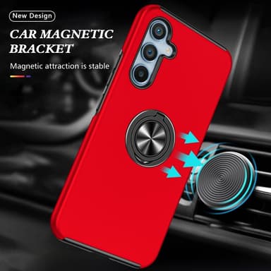 Samsung Galaxy S25 / S24 Hybrid Deksel Med Fingerring