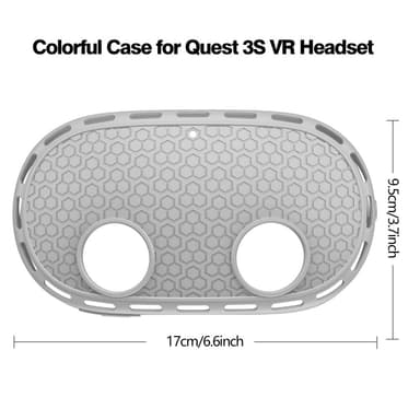 For Meta Quest 3S Beskyttelsesveske VR Hodesett Silikondeksel - Grå