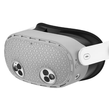 For Meta Quest 3S Beskyttelsesveske VR Hodesett Silikondeksel - Grå