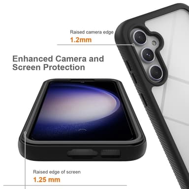 Til Samsung Galaxy A56 / A36 PC+TPU-deksel med støtsikker telefonveske