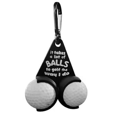 Golfballholder Funny Letters Doble golfballer Golfgave - Stil C