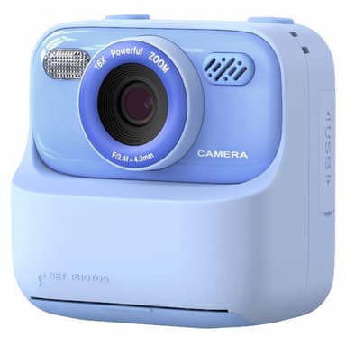 2,4-tommers skjerm Instant HD Dual Lens oppladbart kamera med 32 GB minnekort