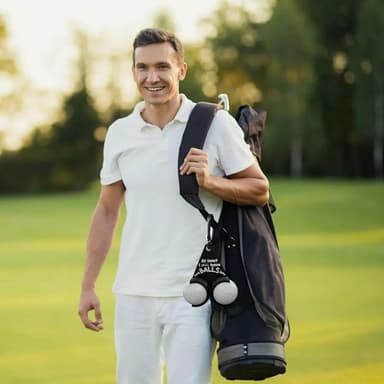 Golfballholder Funny Letters Doble golfballer Golfgave - Stil C