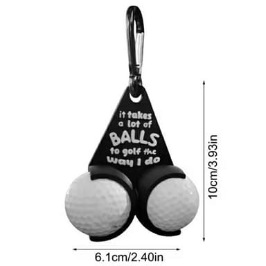 Golfballholder Funny Letters Doble golfballer Golfgave - Stil C