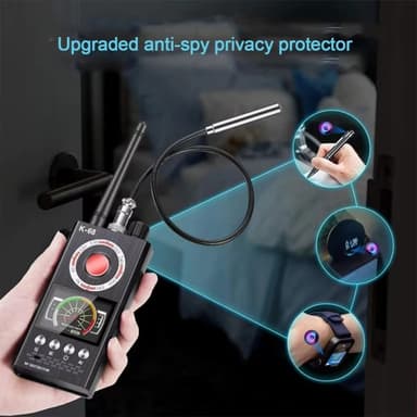 Trådløs signaldetektor RF Bug Finder Anti-Spy Kameradetektor GPS Tracker Locator Oppgradert versjon