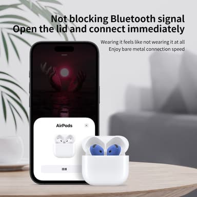 For AirPods 4 ørepropper Sklisikkert silikonetui Ørepropper Ørepropper - Gul