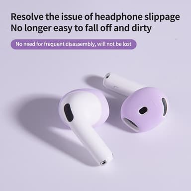 For AirPods 4 ørepropper Sklisikkert silikonetui Ørepropper Ørepropper - Gul