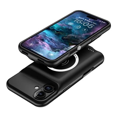 For iPhone 16 Plus bærbar laderetui 7000mAh PowerBank Kompatibel med MagSafe