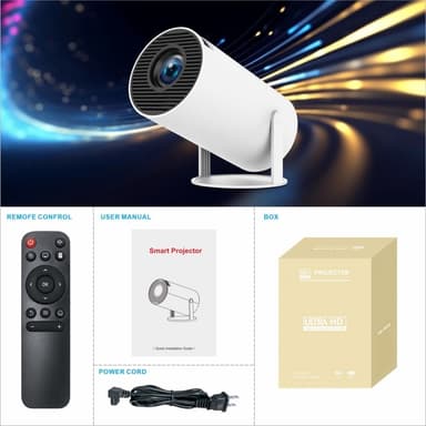 Pro-projektor Android 11.0 2.4G/5G WiFi 6 Bluetooth 5.0 1280* 720P Hjemmekino