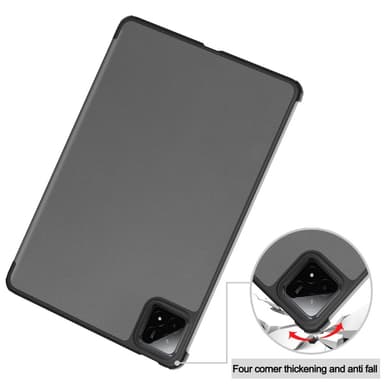 Slim Fit Dekselveske til Xiaomi Pad 7 Auto Wake/Sleep - Grå