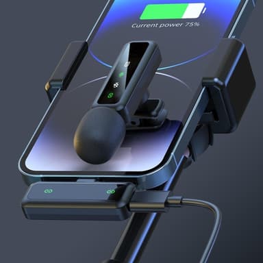 Trådløs Lavalier Mikrofon Støyreduksjon 1 sender + 1 mottaker - USB-C-kontakt