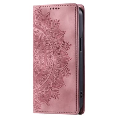 For Samsung Galaxy S25 Lommebok Deksel Shell Mandala Blomstermønster