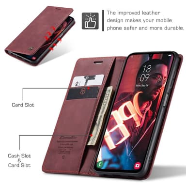 CASEME Lommebok-deksel Samsung Galaxy A16 - Rød