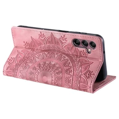 For Samsung Galaxy S25 Lommebok Deksel Shell Mandala Blomstermønster