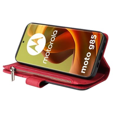 KS Lommebok-deksel til Motorola Moto G85 - Rød