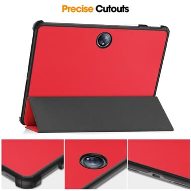 Slim Fit Dekselveske til OnePlus Pad 2 Auto Wake/Sleep - Rød