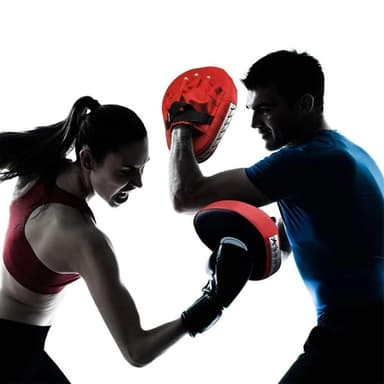 WOSWEIR 2stk Boksing Karate Taekwondo Muay Thai Mitsar Utstyr Midsar Pads