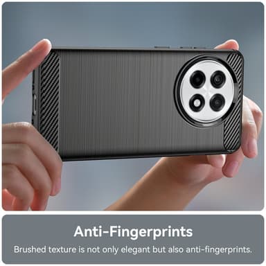 Telefonveske TPU Shell Bakdeksel Carbon OnePlus 13R - Svart