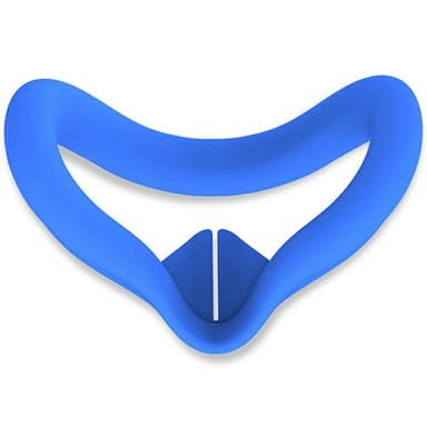 For Meta Quest 3S VR silikonveske Anti-svette ansiktspute beskyttelsesdeksel - blå