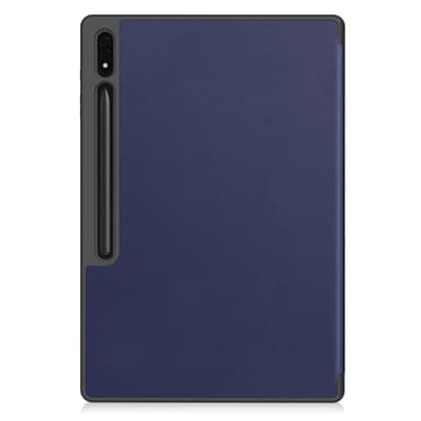 Til Samsung Galaxy Tab S10 Ultra Stativveske Støtsikker med Pennholder - Mørkeblå
