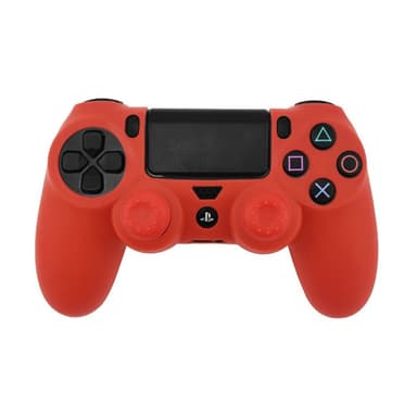 Deksel til Sony PlayStation 4 Pro Slim PS4 Anti-Slip Silikon Huddeksel - Rød