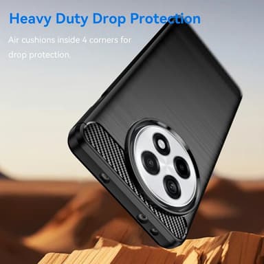 Telefonveske TPU Shell Bakdeksel Carbon OnePlus 13R - Svart
